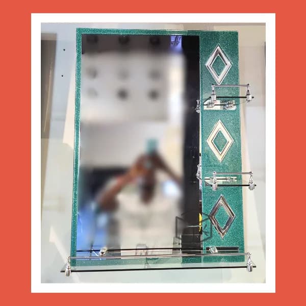 Miroir étager Vert ment PM 50x70