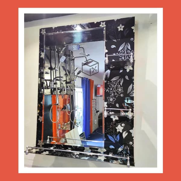Miroir étager Noir GM 60x80
