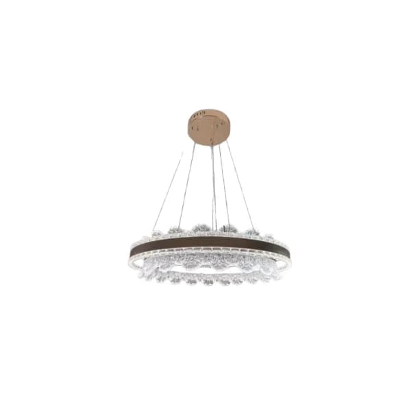 Lampe lustre argenté